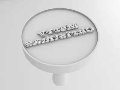 Stamp 2 Merry Christmas 3D print model