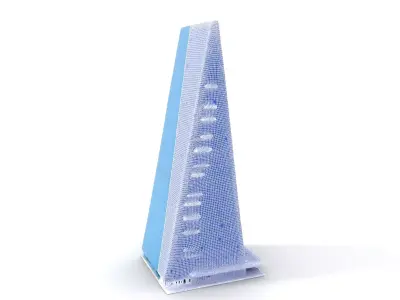 Blue Glass Skyscraper model pack Low-poly 3D model