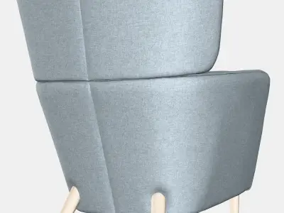 OSKARSHAMN Wing chair 3D model