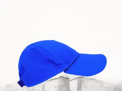 Sporty Blue Cap model pack Low-poly 3D model
