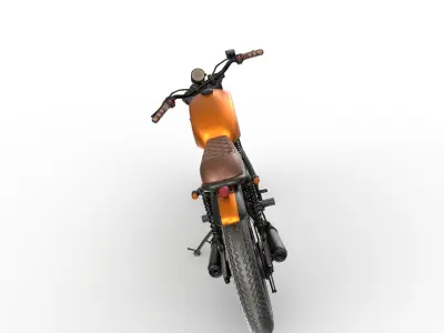 Motorcycle cafe racer 3D model