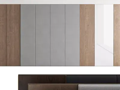 Decorative wall panels set 28a 3D model