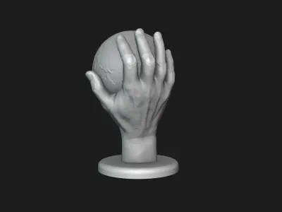 Hand Holding Globe 3D print model