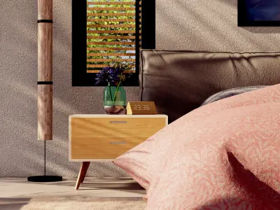 Bungalow bedroom 3D model