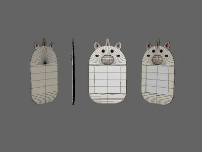 Unicorn Frames Low-poly 3D model