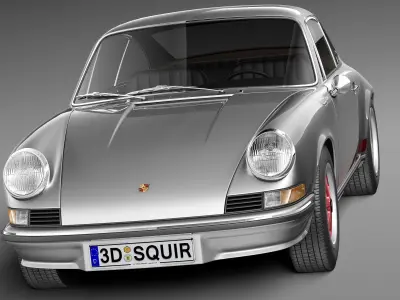 Porsche 911 Carrera RS 1973 3D model