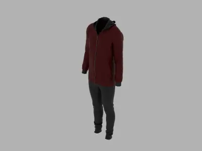 Sport Suit Low-poly 3D model 31