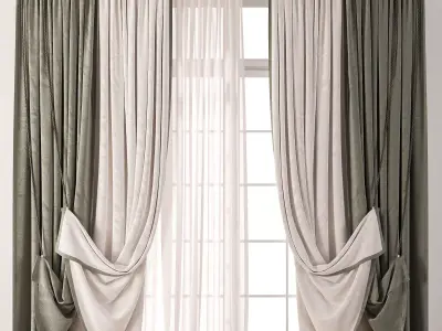 Classic Charm Curtain 85 3D model