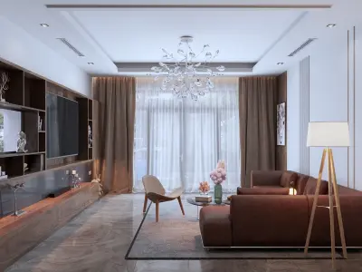 Interior Livingroom - Sketchup full model 3D model