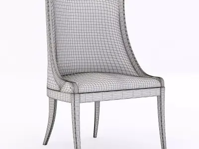 leather armchair 3D model buy
