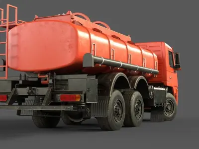 Generic Cistern Truck  Tanker Low-poly 3D model
