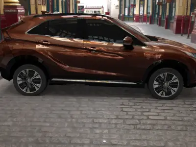 mitsubishi eclipse cross brown  3D model
