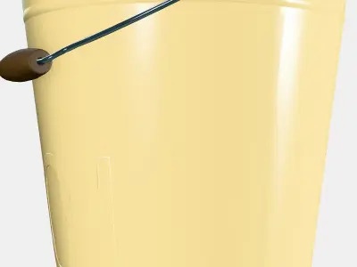 AKERBAR Bucket-plant pot Low-poly 3D model