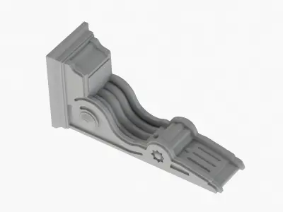 Scroll Corbel 13 3D model