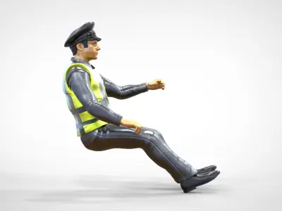 N3 Driver Traffic Police 3D print model