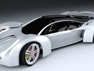 aurora returns 2017 concept car 3D model