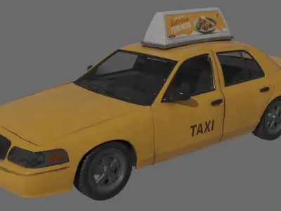 Classic Taxi 3D model