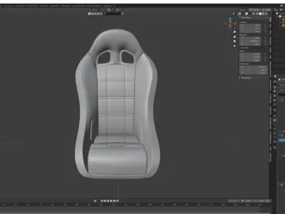 Sport seat 3D model