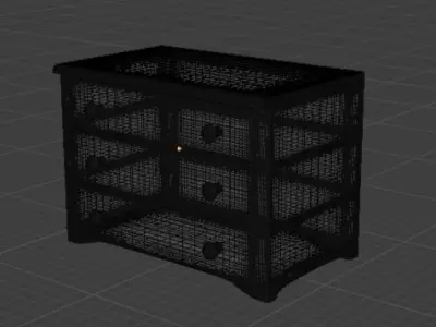 Dresser chest of drawers Free 3D model