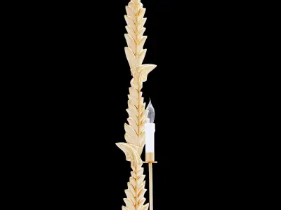 APLIQUE BERGERAC 1 HOJA GRANDE MISON 3D model