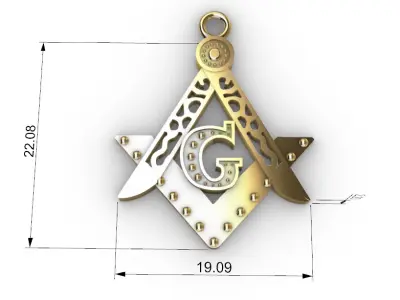 Logo francmason  3D print model