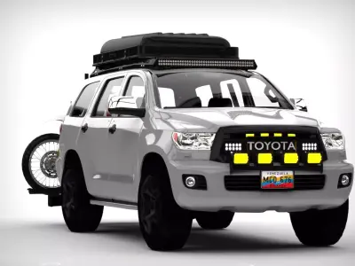 Toyota Sequoia 2010 Equipada  3D model
