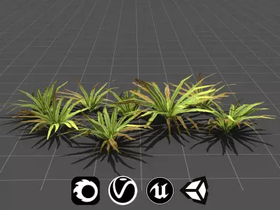 Realistic Fushimi Plant - High Quality Low-Poly Models Low-poly 3D model