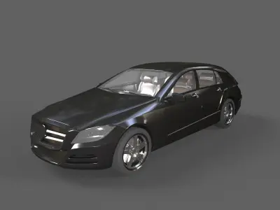 Mercedes-Benz CLS Model Low poly 3D model