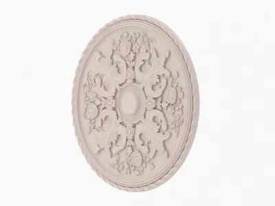 Classic Ceiling Medallion 36 3D model