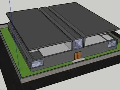 Wings modern house 3D model