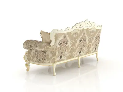Venetian baroque sofa by Modenese 3D model