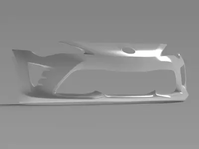 86 ZN6 Front Bumper Exterior Surface - 3D Laser-Scanned 3D model