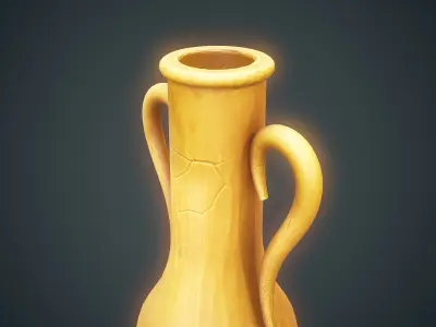 Stylized Jar Low-poly 3D model