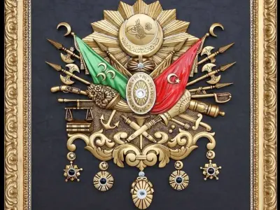 OSMANLI DEVLET ARMASI    ARMS OF THE OTTOMAN EMPIRE 3D model