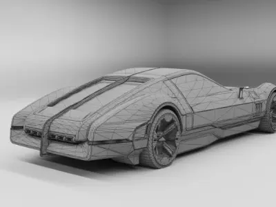 CyberPunk 2077 Car Low-poly 3D model