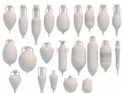 Ceramic Jars 3D model