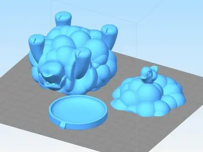 Angry Sheep Free 3D print model