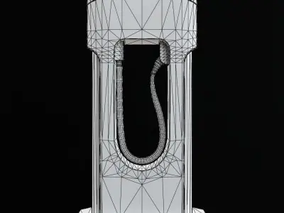 Sci-Fi Power Station - Cyberpunk Style Low Poly PBR 3D Model Low-poly 3D model