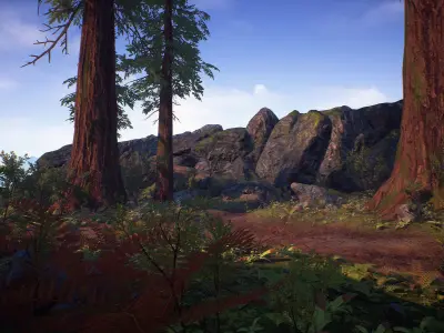 Unreal Engine 4 - Forest Starter Pack Low-poly 3D model