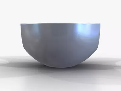 Bowl Chrome M Low-poly 3D model
