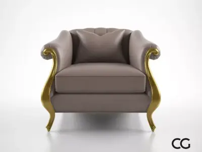 Christopher Guy Babette Club Chair 3D model