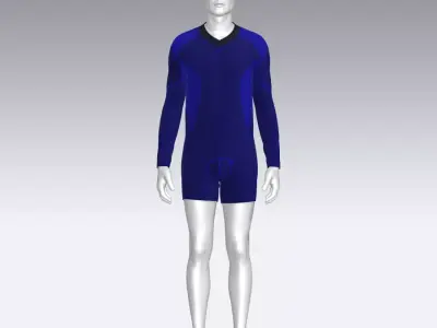 Sport Suit Low-poly 3D model