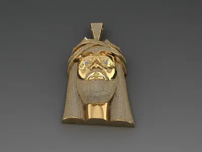 2 JESUS PENDANTS 3D print model