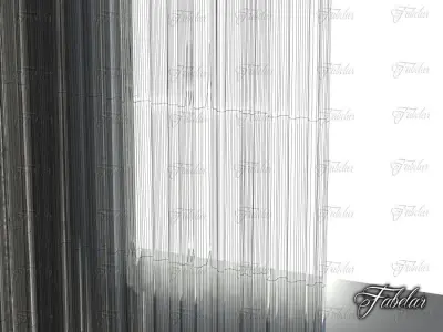 Curtains 01 3D model
