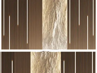Wall 3D panel 12 3D model purchase
