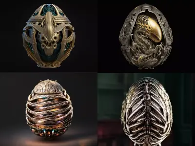 Realistic high-quality PBR Egg Collection