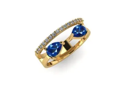 gold ring 3D model buy