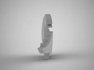 Abstract Dinosaur Ornament 3D print model