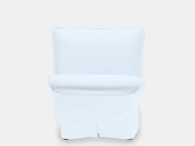 BERGMUND Chair with long cover 1 Low-poly 3D model