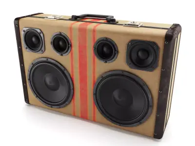 Boombox Audio Player 3D model